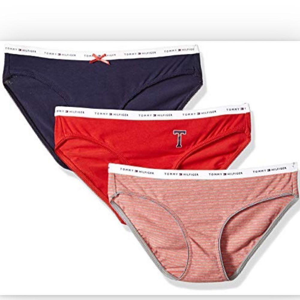 Tommy Hilfiger Women's Printed Cotton Bikini Underwear Panty,- 3 Pack,